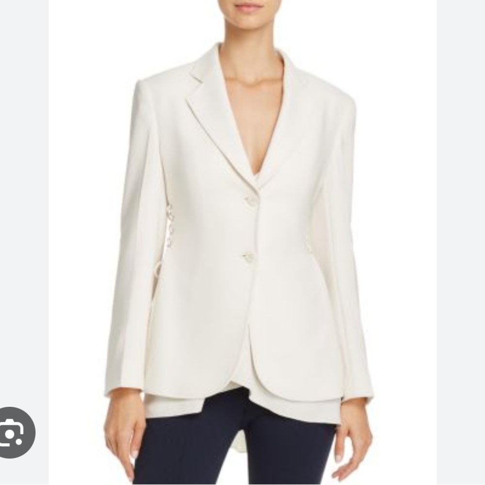 Theory Admiral Lace-Up Crepe Jacket